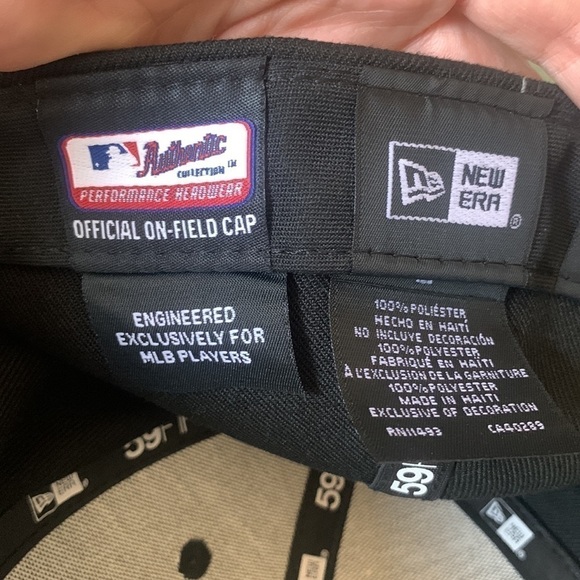 Arizona Diamondbacks Official On-Field Players‎ Hat New ERA MLB Black Size 8 - Picture 6 of 7